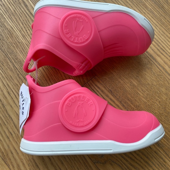 New Butler Girl Pink Rain Boot Over Boot Size 1-2-3 - Picture 2 of 7